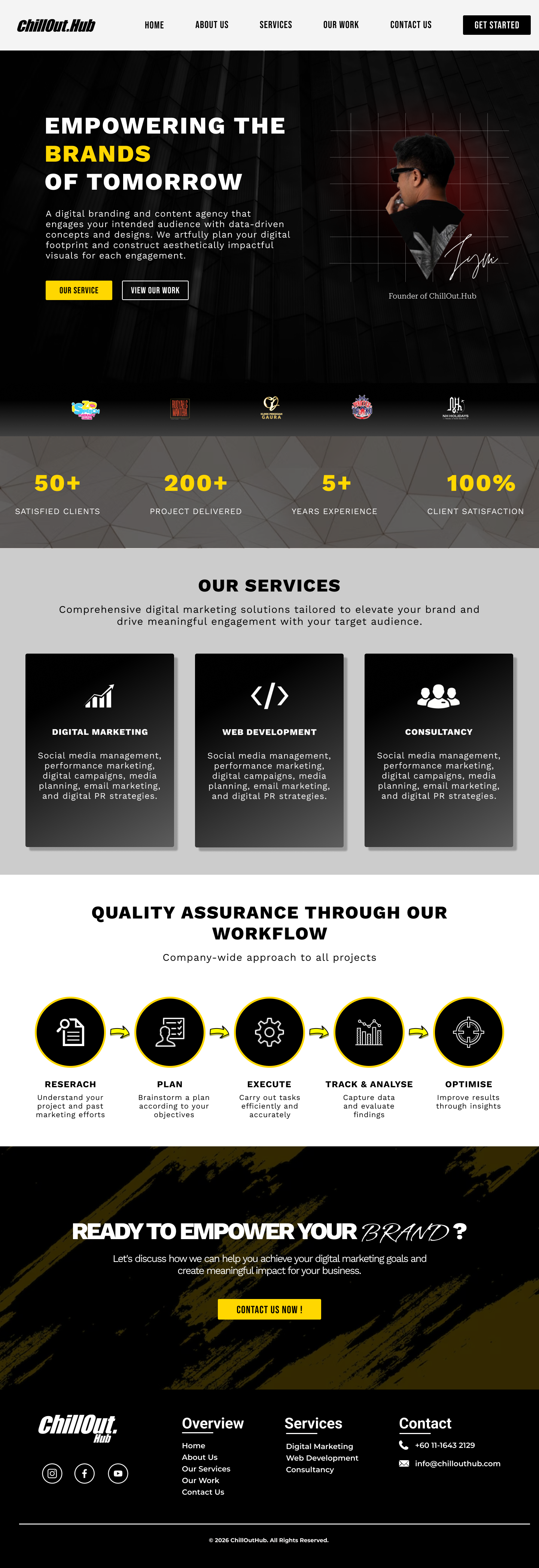 ChillOutHub Digital Marketing Website