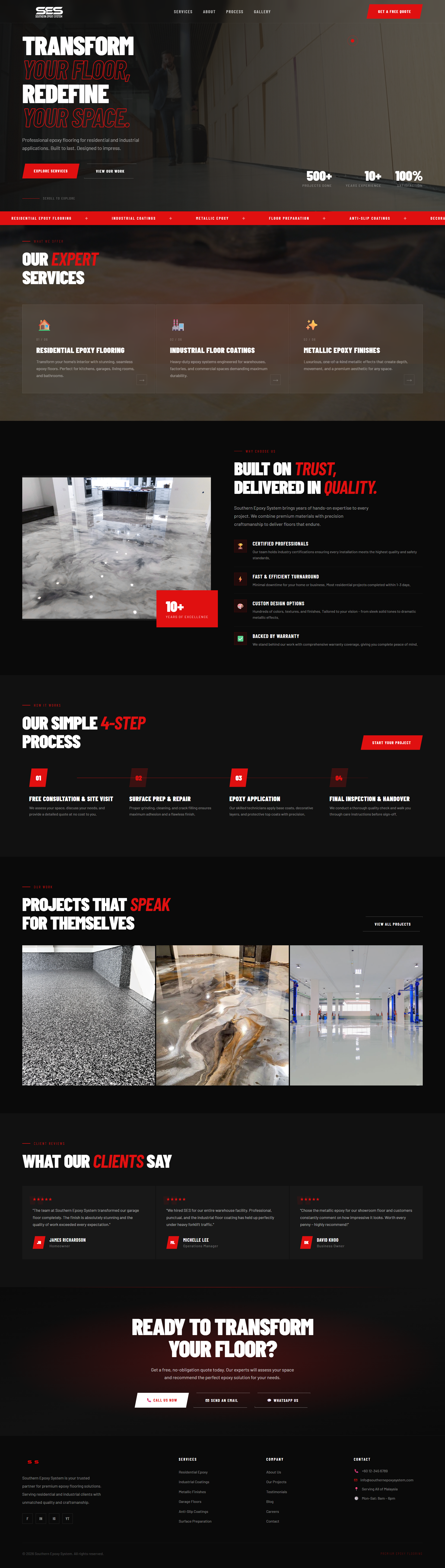 Southern Epoxy System Website